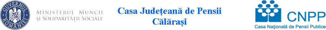 Casa Judetean de Pensii Calarasi - site oficial